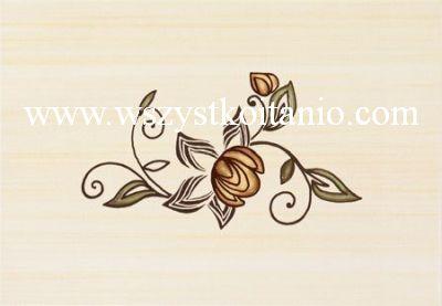 Dekor Rodillo br�z 1; 25 x 36, Domino, p�ytki, glazura, kafelki, Tub�dzin