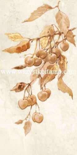 Dekor �cienny Enna Cherry 22,3 x 44,8; Domino, p�ytki, glazura, kafelki, Tub�dzin, czere�nie