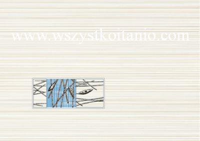 Dekor Organic niebieskie Classic Centro 25 x 35, Opoczno, p�ytki, kafelki, glazura, p�ytka