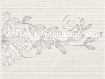 Dekor �cienny Stacatto bianco Inserto Kwiat 25 x 33,3; Kwadro, p�ytki, glazura, kafelki, p�ytka, Parady�