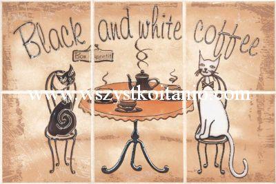Kompozycja Sagra giallo Coffee 20 x 30, Cersanit, p�ytki, glazura, kafelki, dekory, obraz, panel, 30 x 20