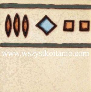 Dekor �cienny Sahara Azteca Motyw 2; 9,8 x 9,8; Cerkolor, p�ytki, glazura, p�ytki, kafelki, p�ytka