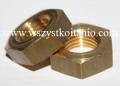 Nakr�tka sze�ciok�tna M 14 niska mosi�na, nakr�tki sze�ciok�tne niskie mosi�ne, mosi�dz