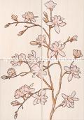 Obraz �cienny Sakura 2; 50 x 72, Domino, p�ytki, glazura, kafelki, dekor, Tub�dzin