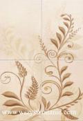 Obraz 4-elementowy Oriano br�z 50 x 72, Domino, p�ytki, kafelki, glazura, dekory, p�ytka, 4 x 25 x 36, Tub�dzin