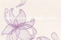 Dekor Lorena violet Inserto Flower A 30 x 45, Opoczno, p�ytki, kafelki, glazura, p�ytka, fiolet